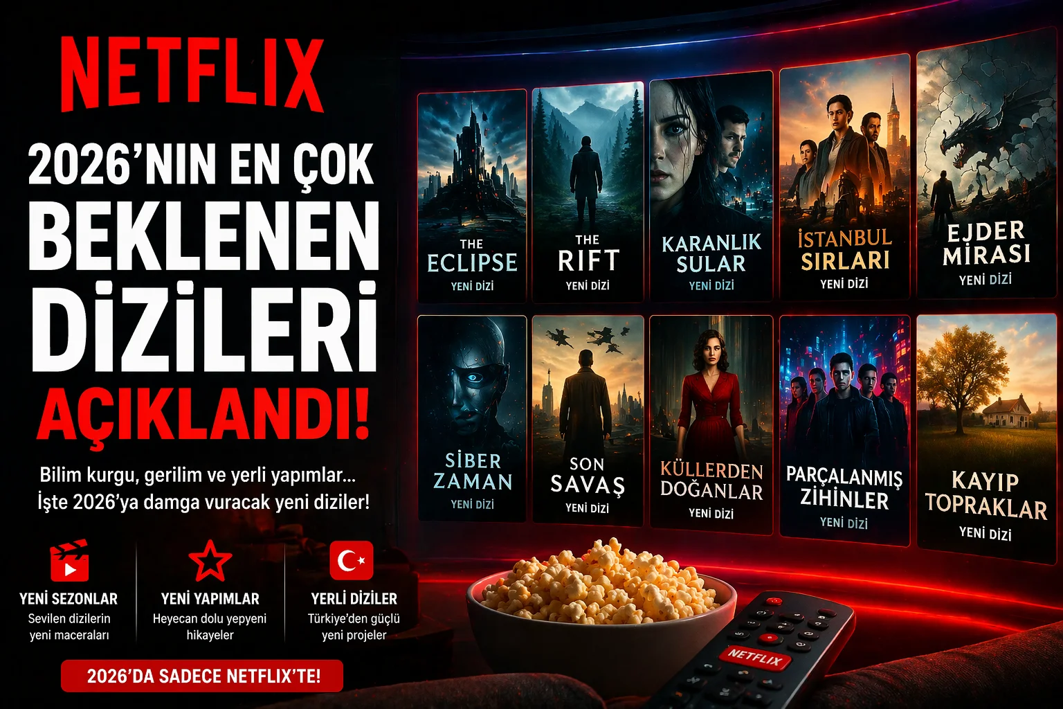 Netflix 2026’nın En Çok Beklenen Dizilerini Açıkladı