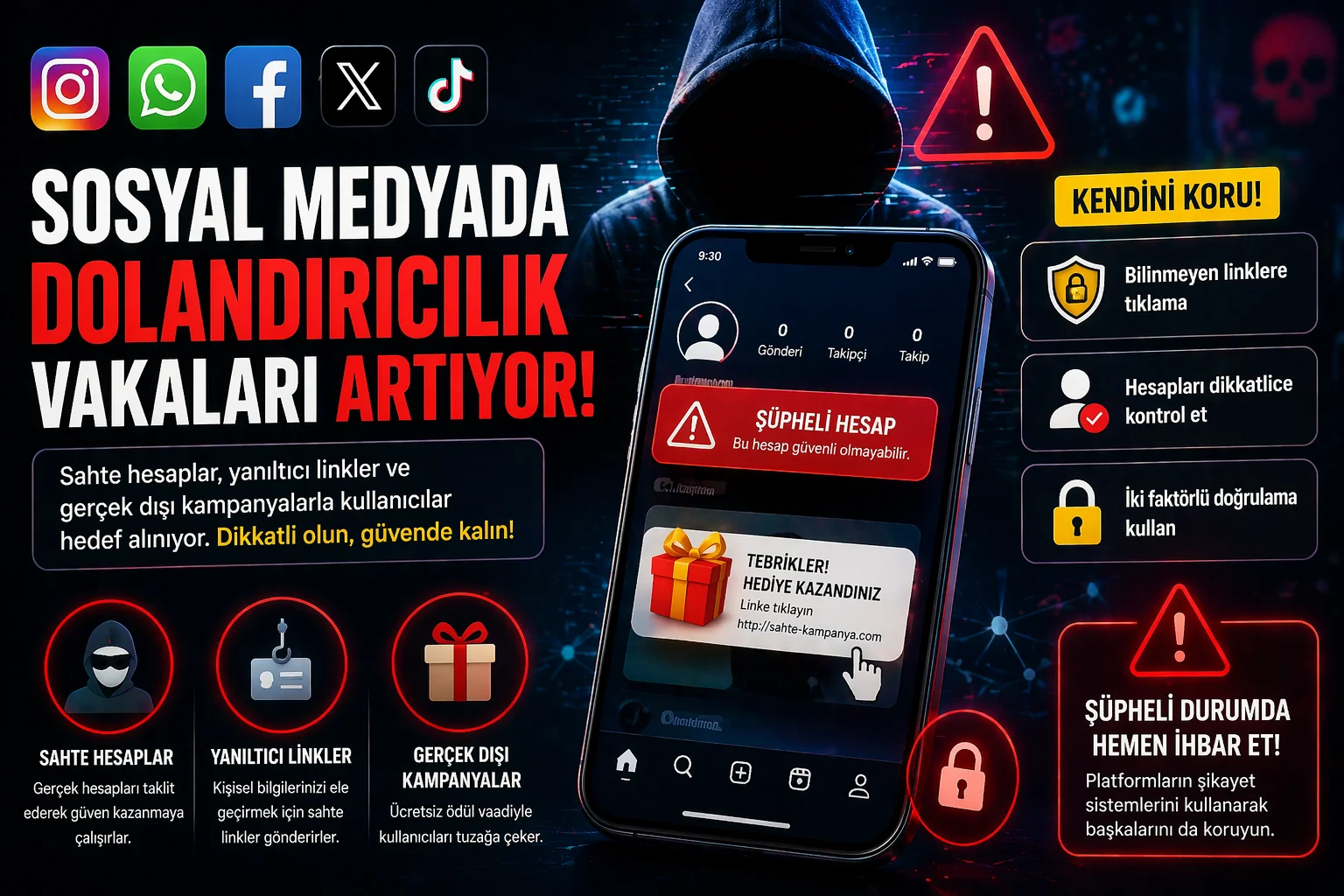 Sosyal Medyada Dolandırıcılık Vakaları Artıyor